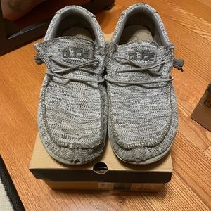 Men’s grey hey dude shoes